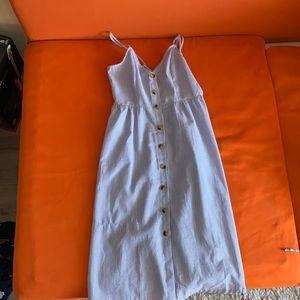 H&M dress. Blue and white stripes